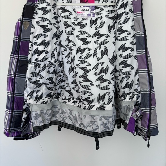 BILLABONG 15K AVED PointDry Purple Plaid Ski‎ Jacket Snowboard Jacket Size L - Picture 8 of 9